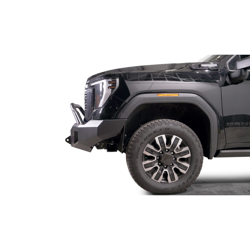 Fab Fours Premium Winch Front Bumper w/ Pre-Runner Guard 2 Stage Black Powder Coat w/ Sensor Model GM24-A6252-1