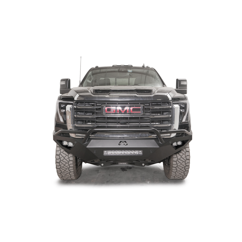 Fab Fours Vengeance Front Bumper w/ Pre-Runner Guard 2 Stage Black Powder Coat Model GM24-V6252-1