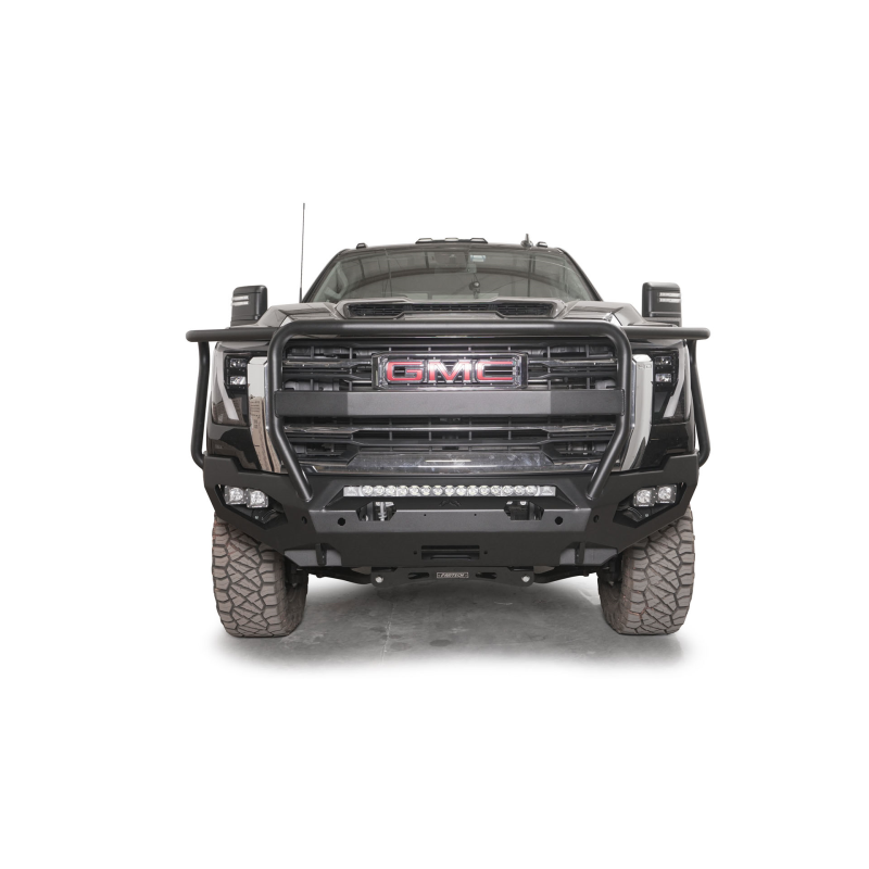 Fab Fours Matrix Front Bumper w/ Full Guard 2 Stage Black Powder Coat Model GM24-X6250-1