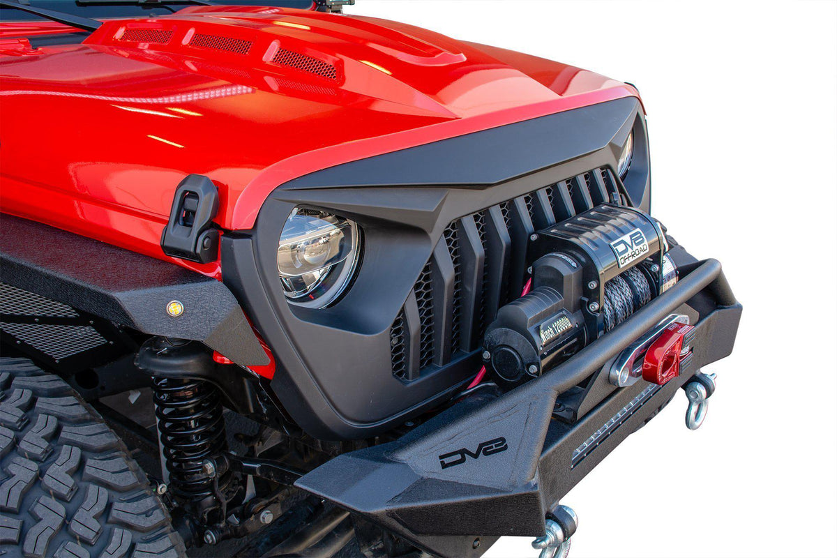 2018 2025 Jeep Gladiator JT Replacement Grille Black DV8 Offroad