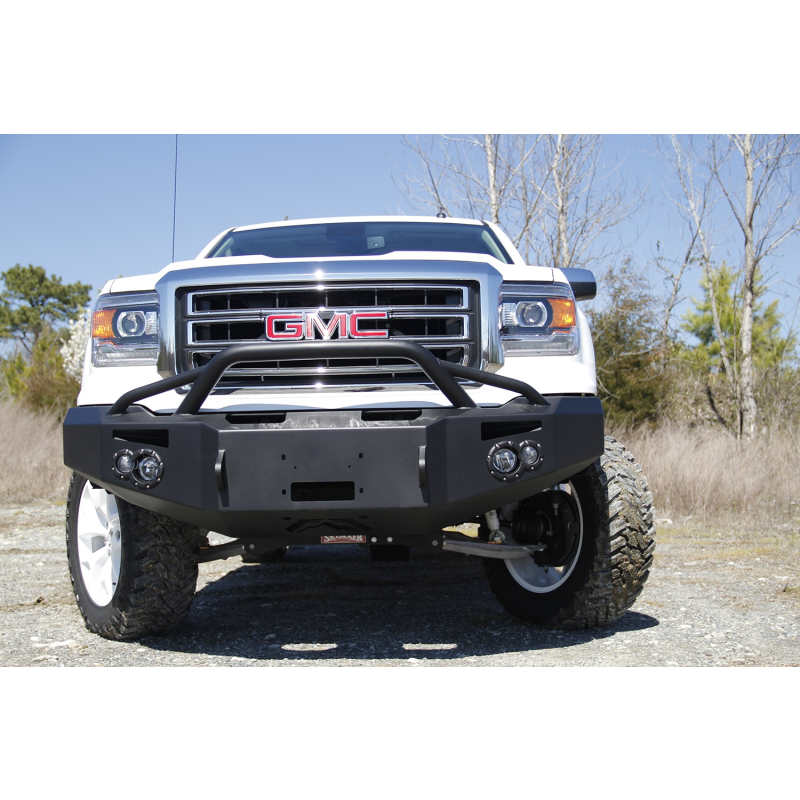 Fab Fours Premium Winch Front Bumper w/ Pre Runner Guard Model GS14-H3152-1