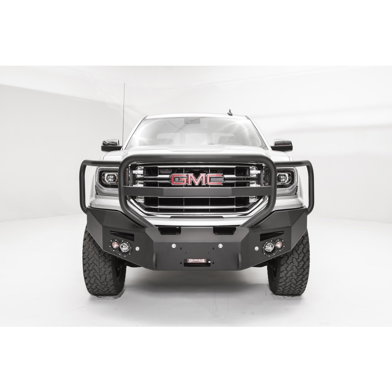 Fab Fours Premium Winch Front Bumper w/ Grille Guard Model GS16-F3950-1