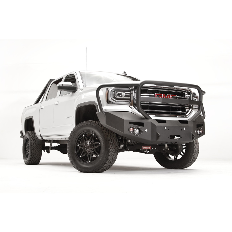 Fab Fours Premium Winch Front Bumper w/ Grille Guard Model GS16-F3950-1