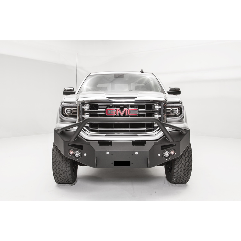Fab Fours Premium Winch Front Bumper w/ Pre Runner Guard Model GS16-F3952-1