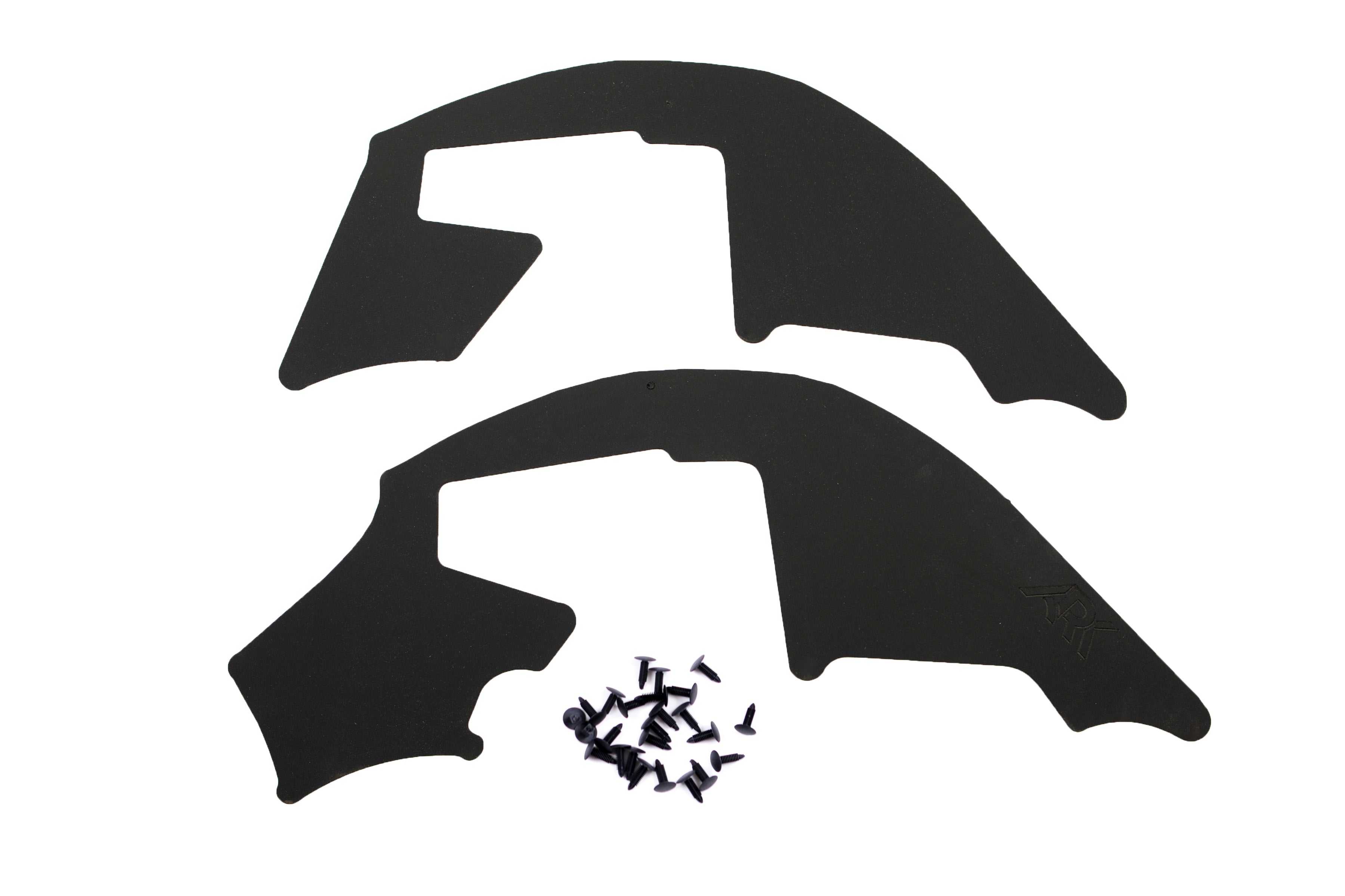 Lexus GX 460 splash guards for 2010-2024 models, designed to protect against mud and debris, includes installation screws.