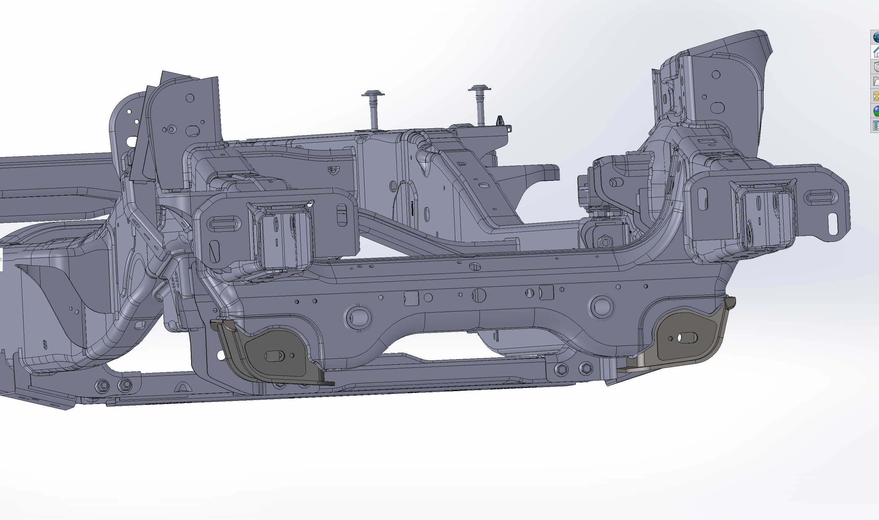 2010-2014 Gen 1 Raptor front lower arm pocket replacement kit showing detailed frame design for offroad performance.