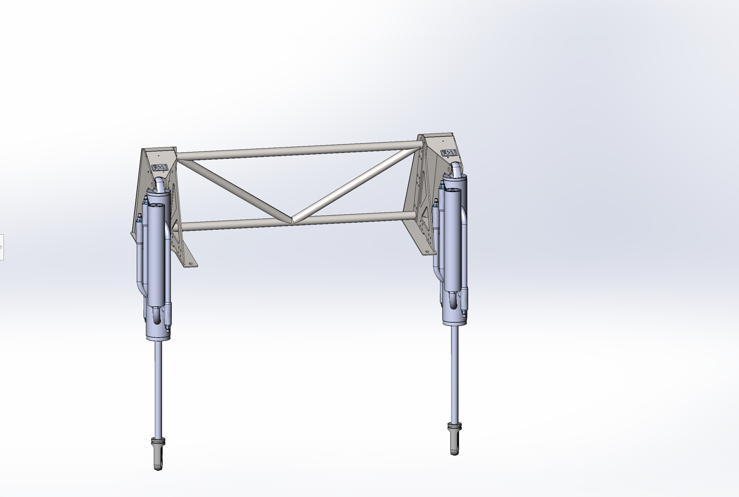 Rear bed cage shock tower for 2017-2020 Raptor, designed for 20.25-inch wheel travel, enhancing off-road performance.