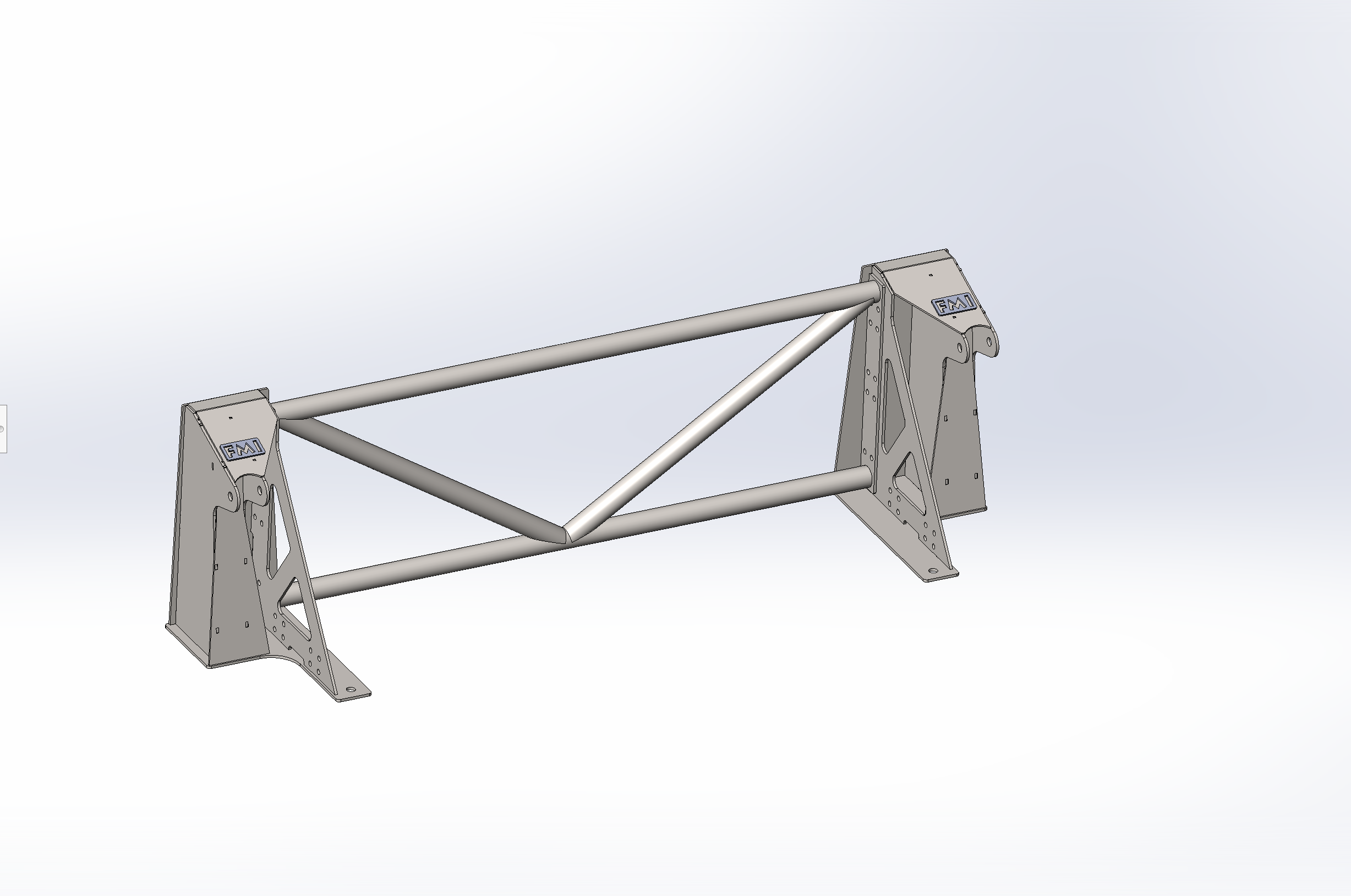 Raptor rear bed cage shock tower designed for 20.25-inch wheel travel, featuring a sturdy metal frame for enhanced performance.