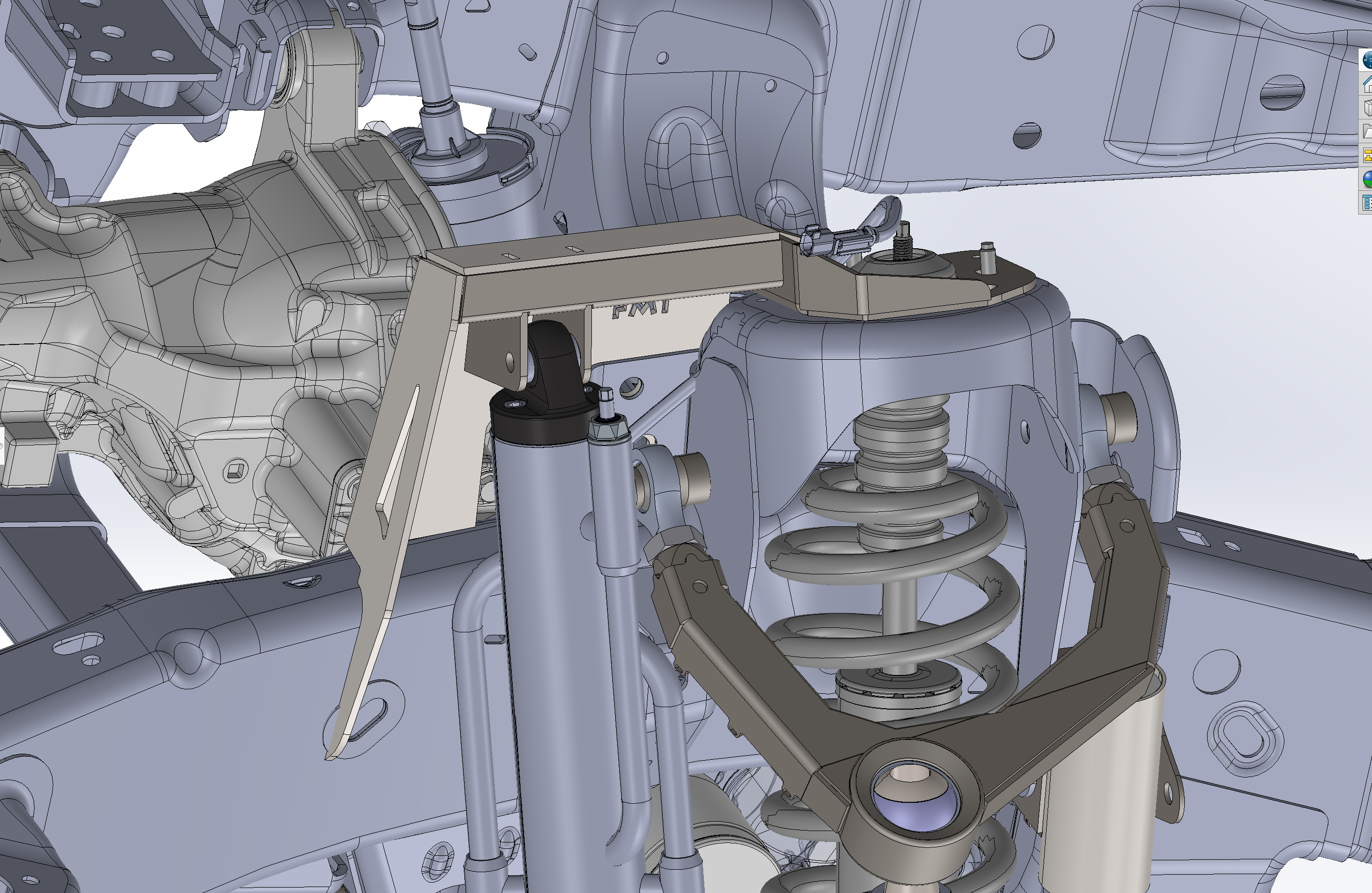 Gen 3 Raptor Fabricated Front Bypass Shock Mount Kit