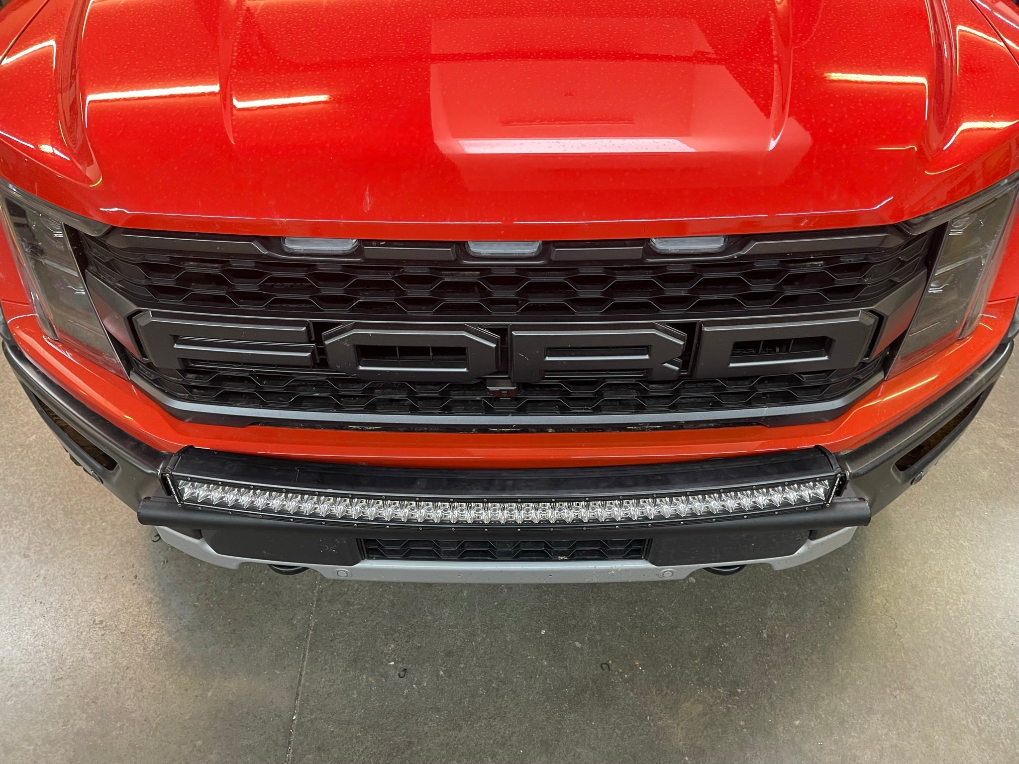 2024 Raptor front light mount kit for modular bumper, designed for versatile light installation and enhanced visibility.