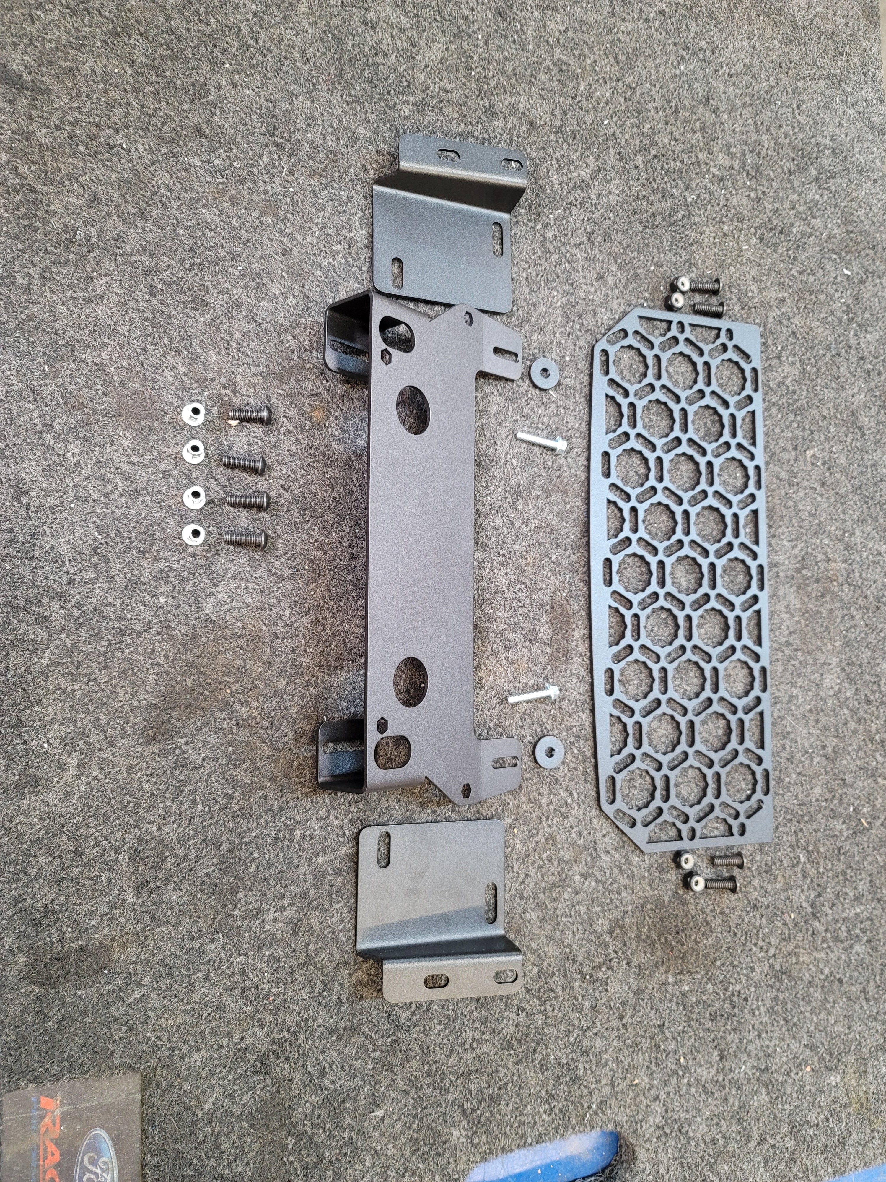 Gen 3 Raptor Dash center panel kit in Hammer Black - From Adapt-a-panel - 2021 - 2023 F150 Raptor