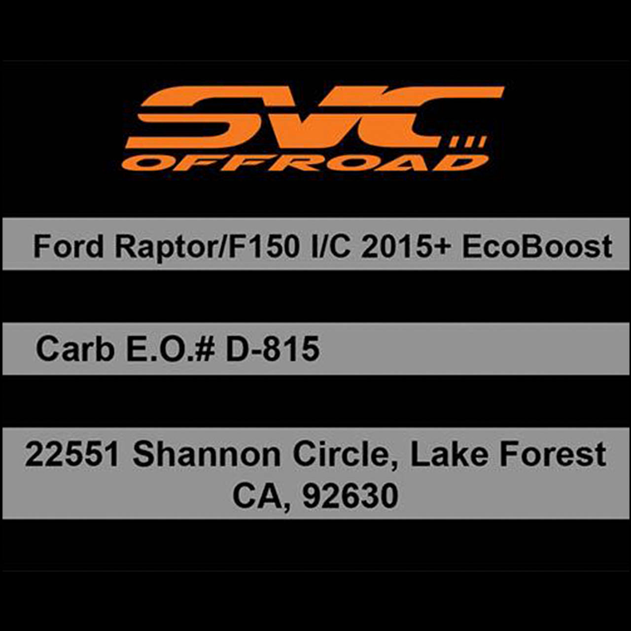 SVC Offroad Intercooler - Gen 2 Ford Raptor - SVC Offroad