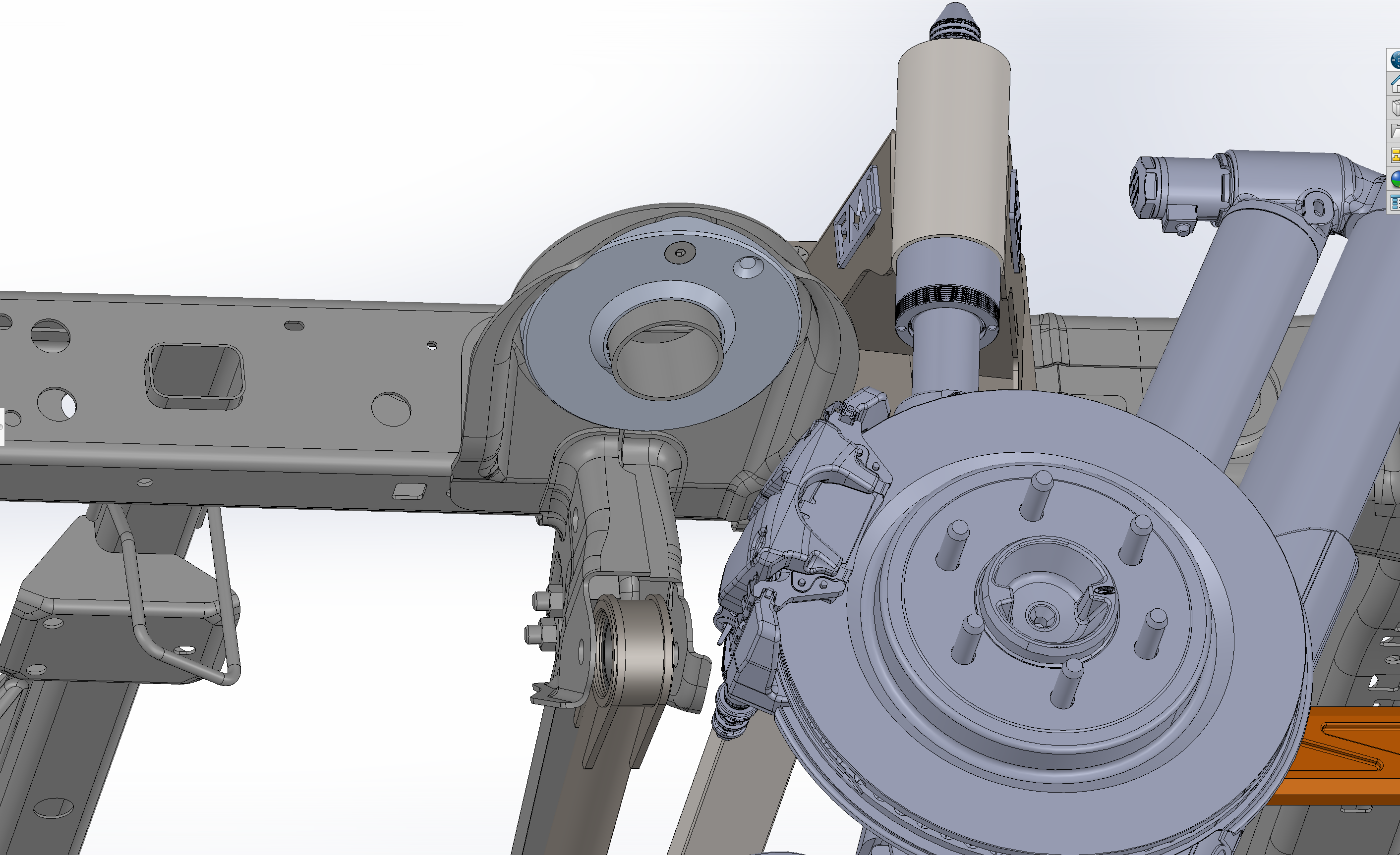 2021 and up Raptor rear spring 1-inch spacer lift kit by Foutz Motorsports showcasing detailed suspension components.