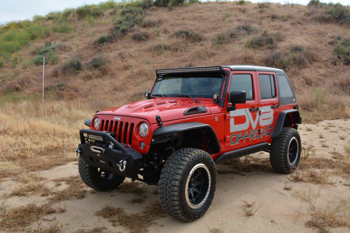 2007 2018 Jeep Wrangler Heat Dispersion Hood DV8 Offroad