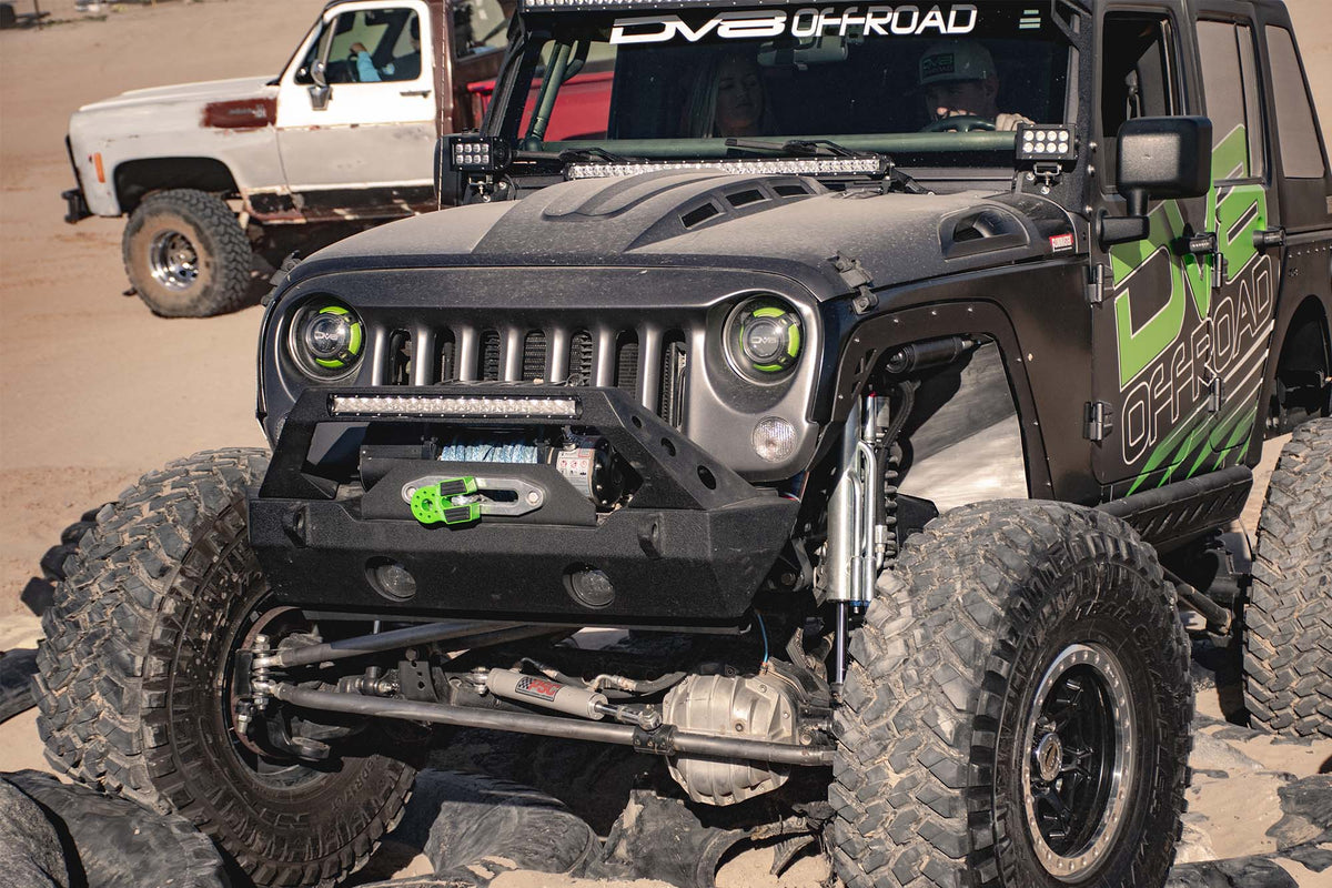 2007 2018 Jeep Wrangler Heat Dispersion Hood DV8 Offroad
