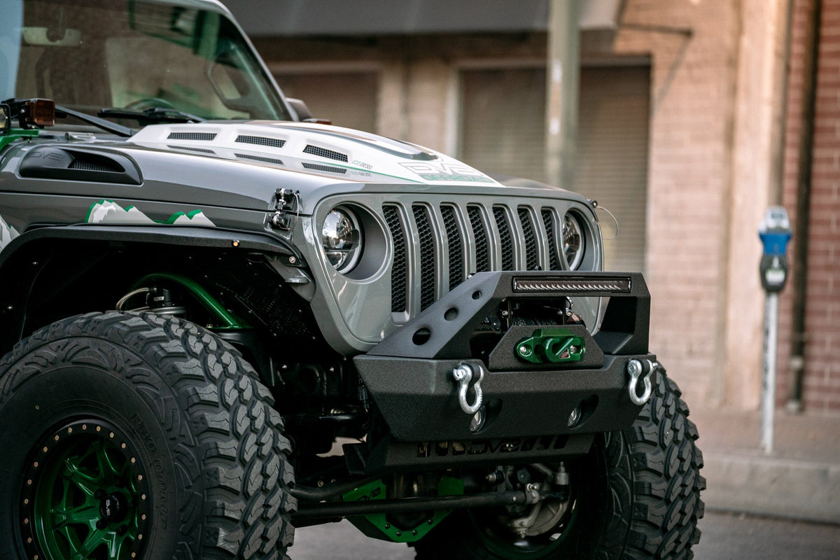 2018 2025 Jeep Wrangler JL JLU Gladiator JT Heat Dispersion Hood Non 392 or Non Mojave DV8 Offroad