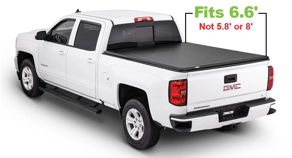 Hard Folding Tonneau Cover 14-18 19 Ltd./Lgcy Silverado/Sierra 1500 15-19 Silverado/Sierra 2500/3500 6 Foot 7 Inch Tonno Pro