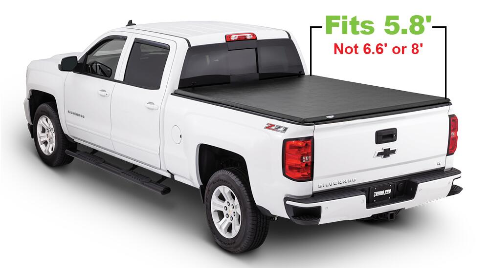 Hard Folding Tonneau Cover 14-18 Silverado/Sierra 1500 5 Foot 9 Inch Tonno Pro