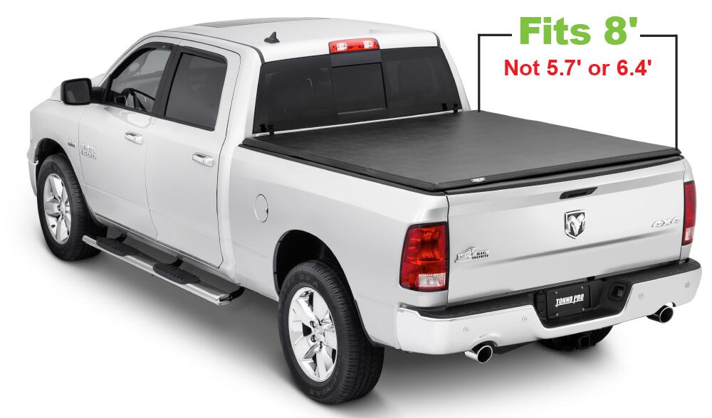 Hard Folding Tonneau Cover 03-18 Dodge Ram 1500/2500/3500 Incl 19-23 Classic W/O Rambox 8 Foot Tonno Pro
