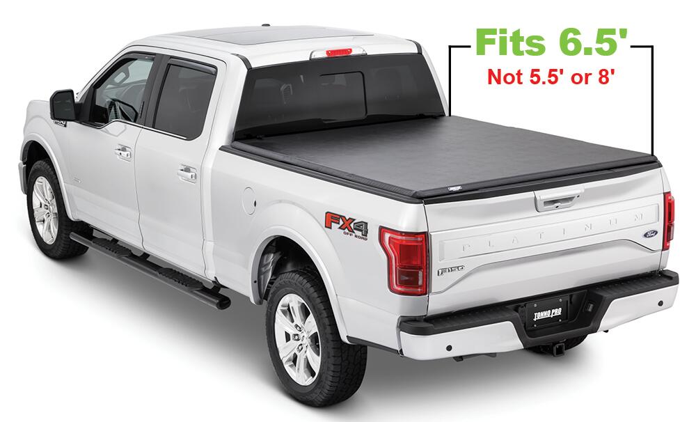 Hard Folding Tonneau Cover 15-20 Ford F-150 6 Foot 7 Inch Tonno Pro
