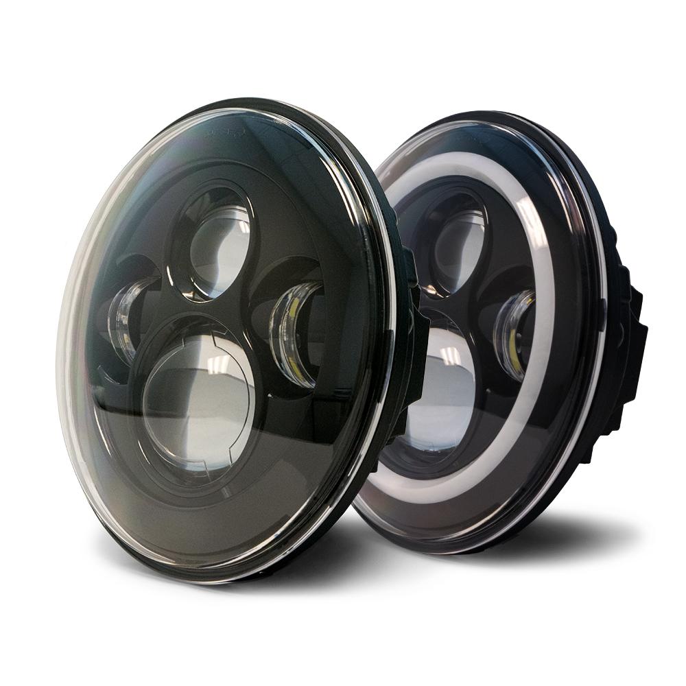2007 2018 Jeep Wrangler JK JKU Projector Led Headlights Without Halo DV8 Offroad