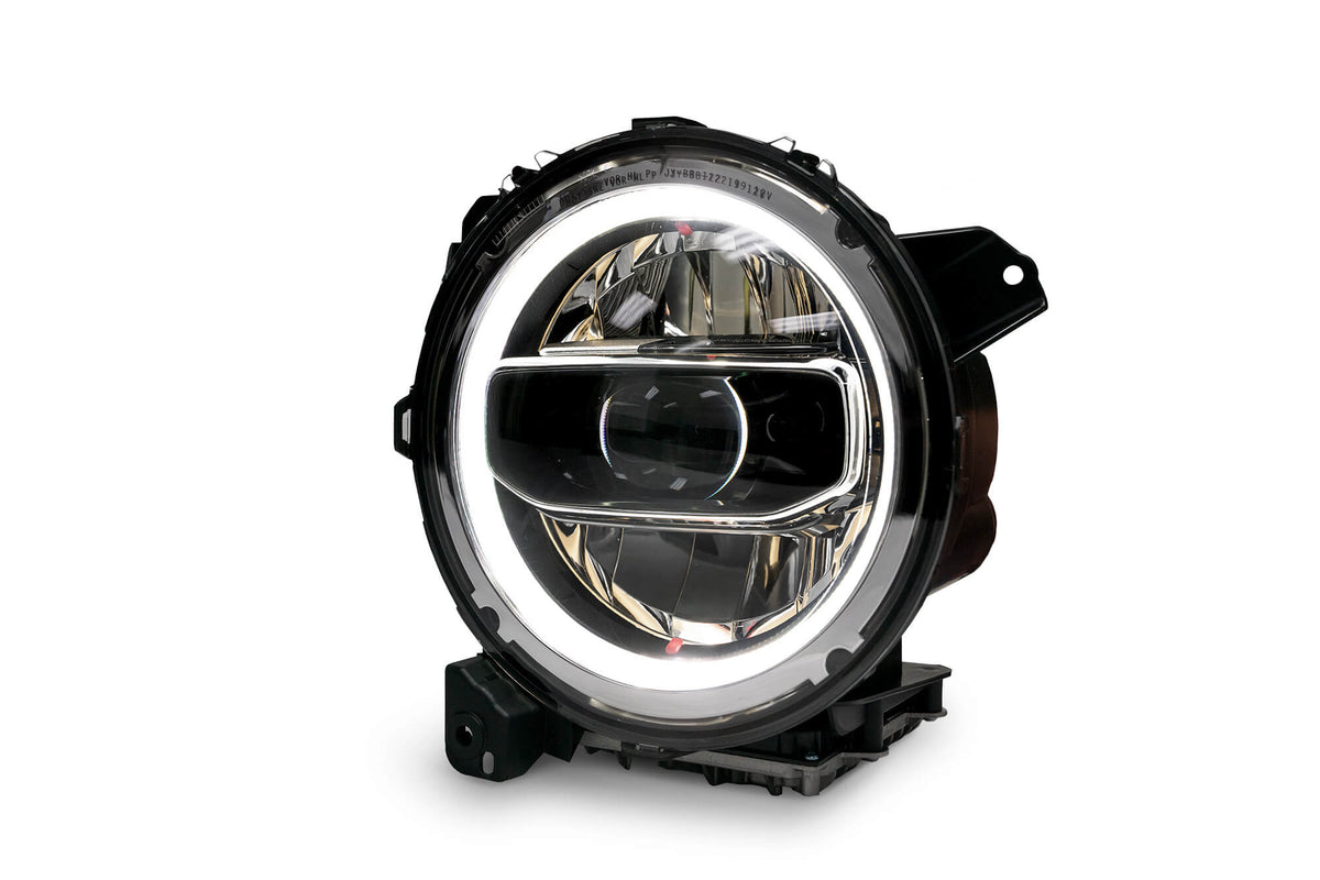 2018 2025 Jeep Jeep Gladiator JT Wrangler JL JLU LED Headlights Chrome DV8 Offroad