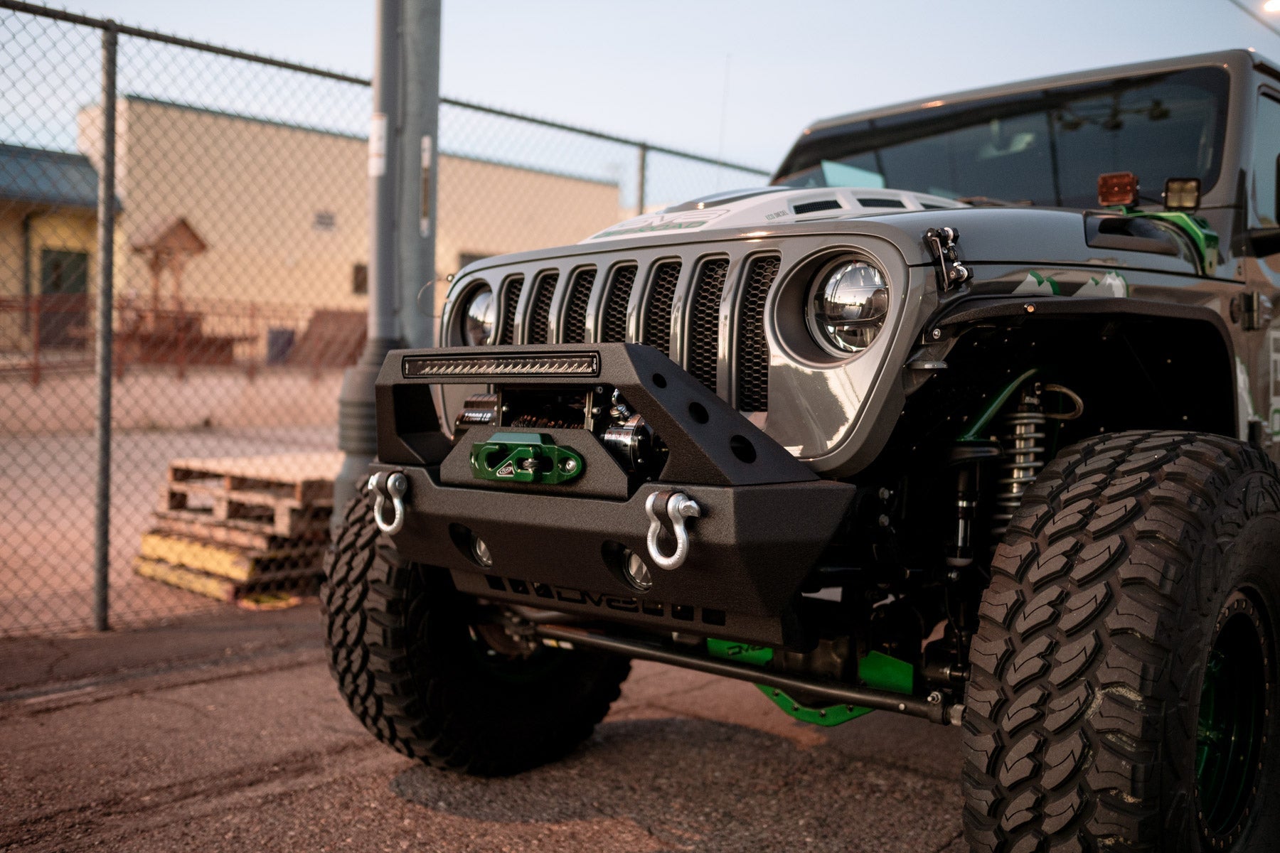 2020 2025 Jeep Gladiator JT Wrangler Headlights Black DV8 Offroad