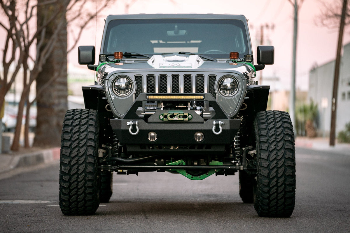 2020 2025 Jeep Gladiator JT Wrangler Headlights Black DV8 Offroad