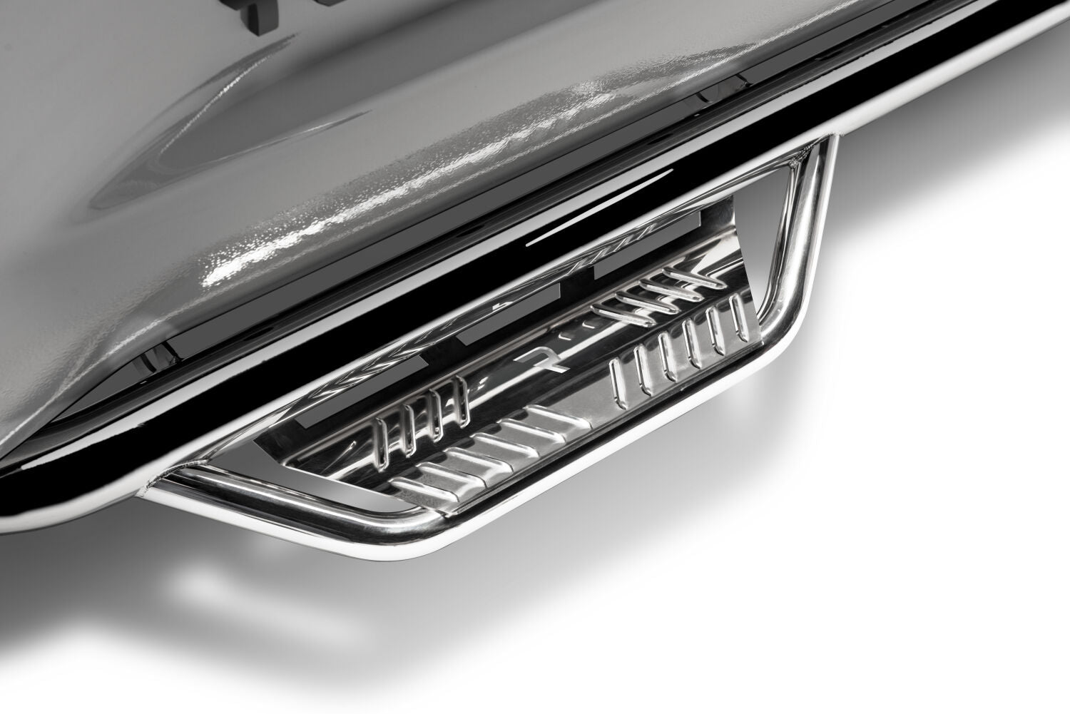 Podium Step SS Cab Length (2 Steps per Side) 3 Inch Main Tube Diameter 2014-2018 (2019 Legacy/Limited) Chevy Silverado/GMC Sierra 1500 Double Cab Polished Stainless NFab
