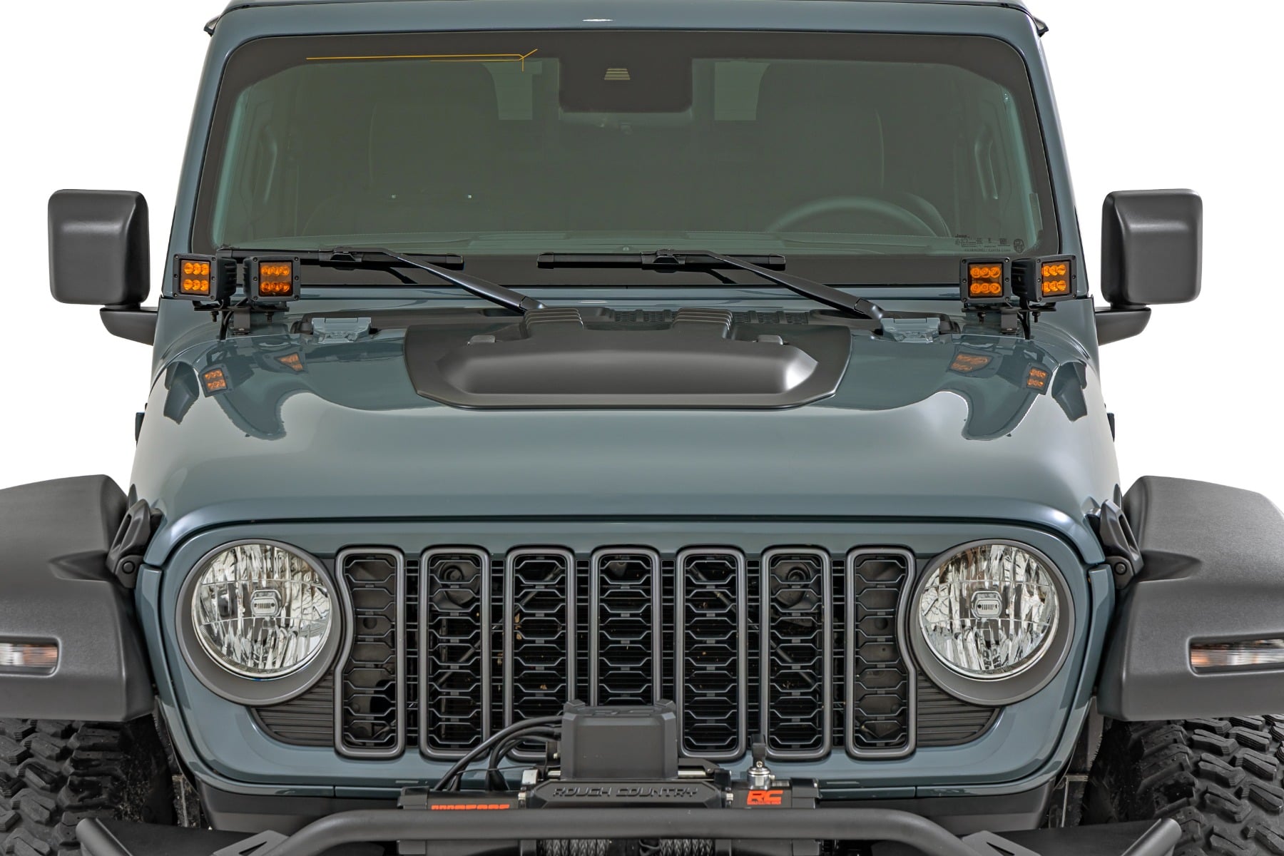 Hood Scoop Jeep Gladiator JT/Wrangler JL 4WD (2018-2026) Rough Country