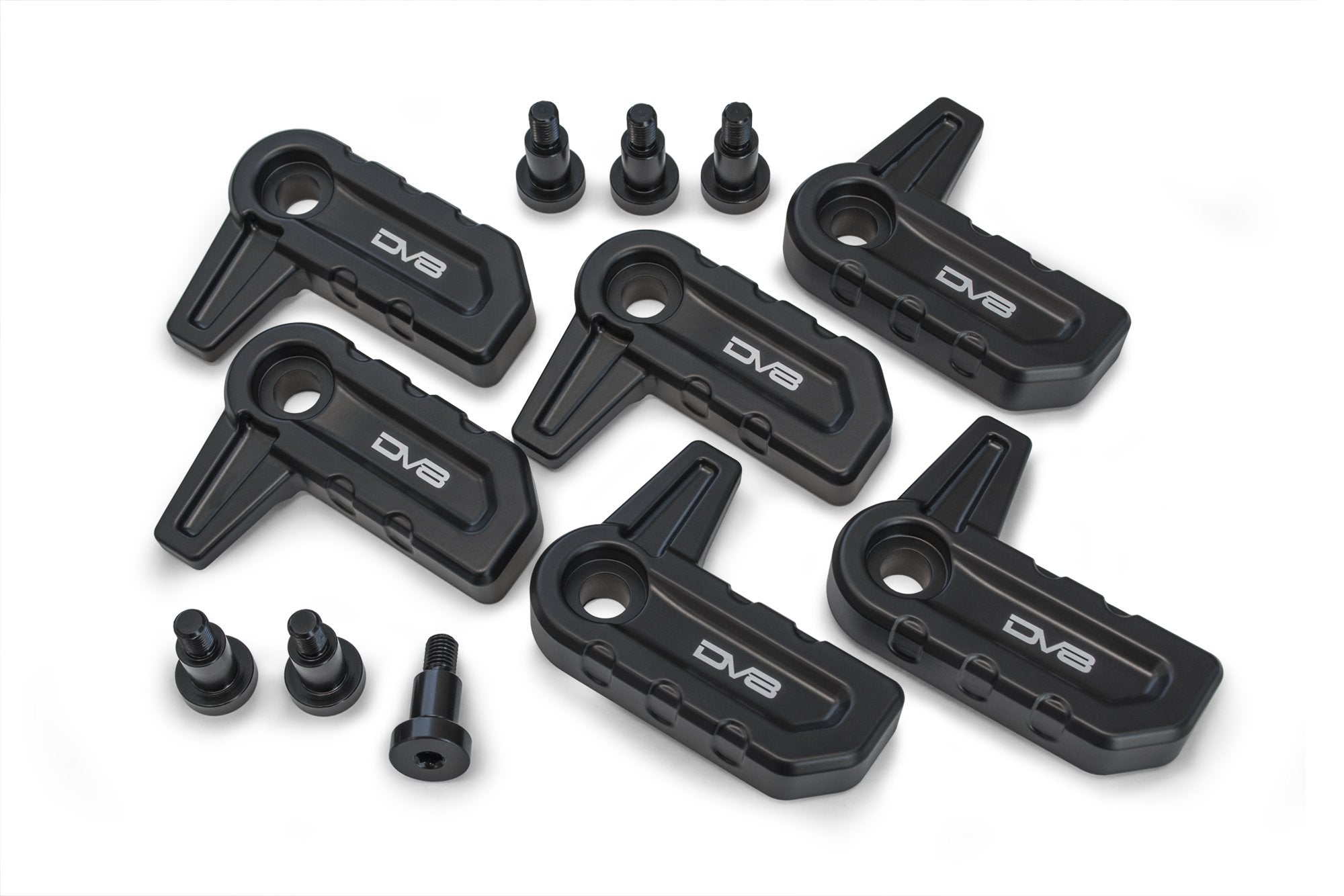 2018 2025 Jeep Wrangler JL & Gladiator JT JLU Billet T Handles for Hard Top DV8 Offroad