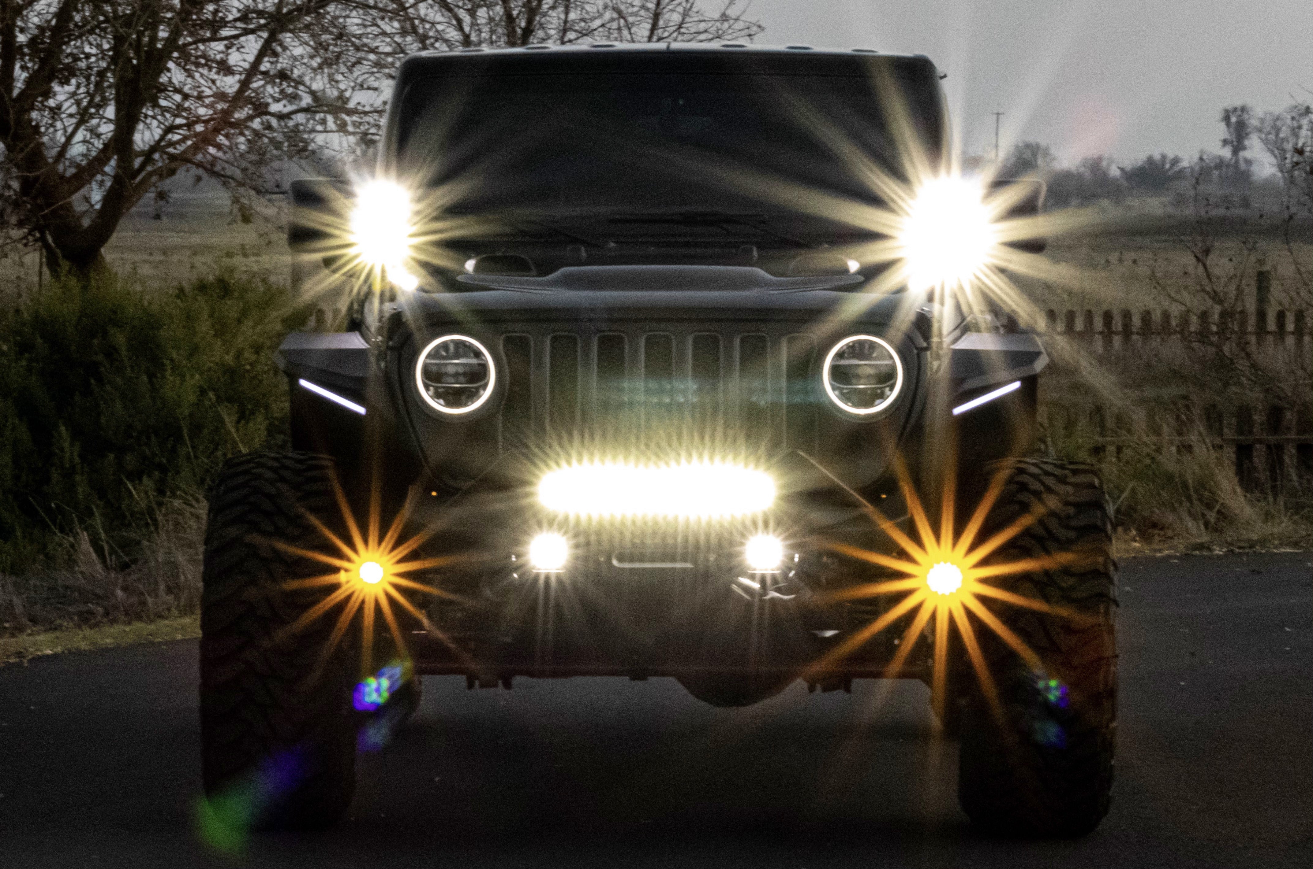 Jeep JL / JT Steerable Knuckle Pod Light Mounts (2018+ Gladiator/Wrangler)