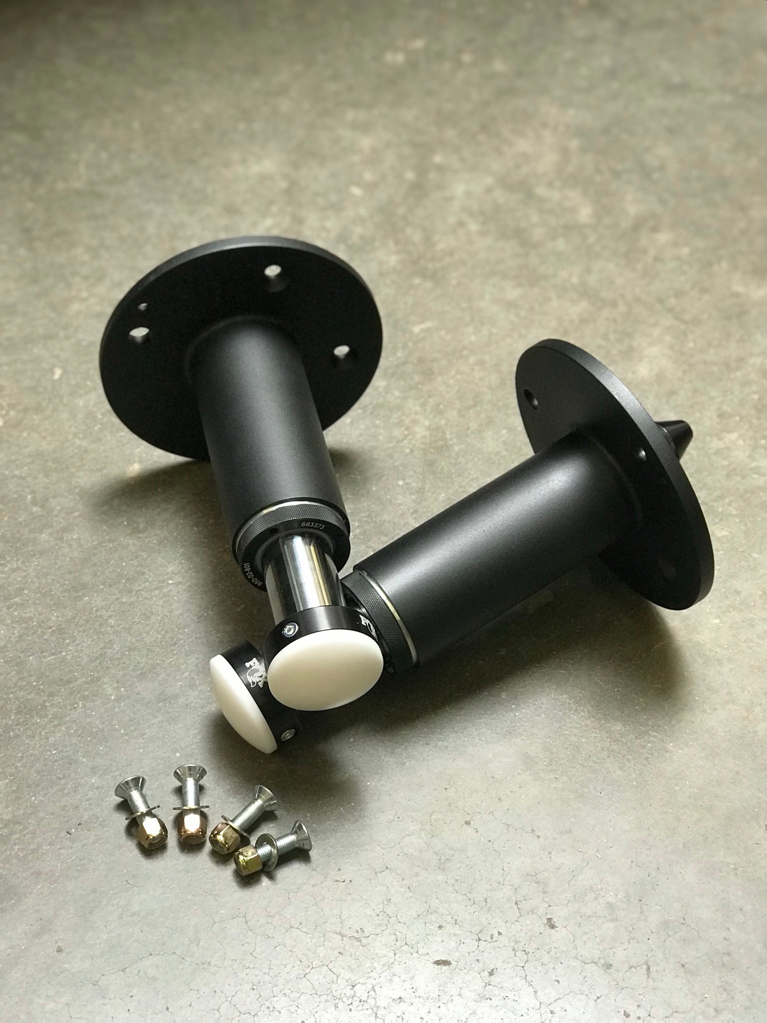2021 and up Ram TRX rear bump stop kit with hydraulic bump stops and installation hardware by Foutz Motorsports.