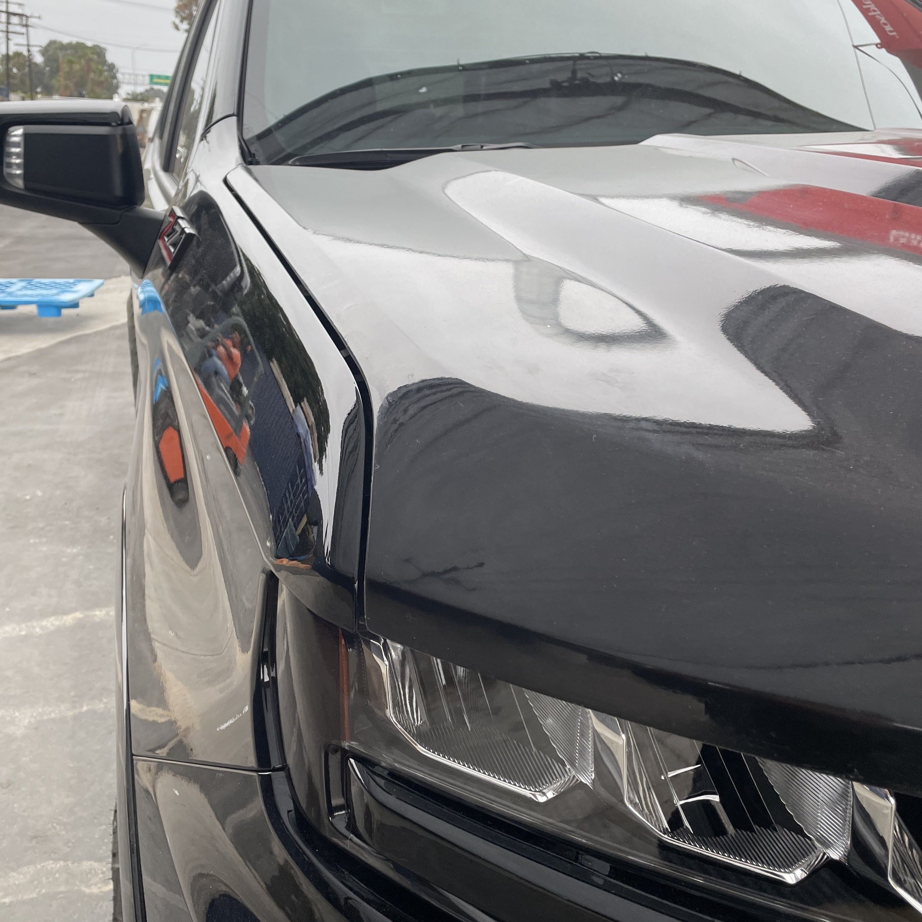 2019-2025 Chevrolet Silverado hood showcasing sleek design and finish, ideal for truck enthusiasts and upgrades.