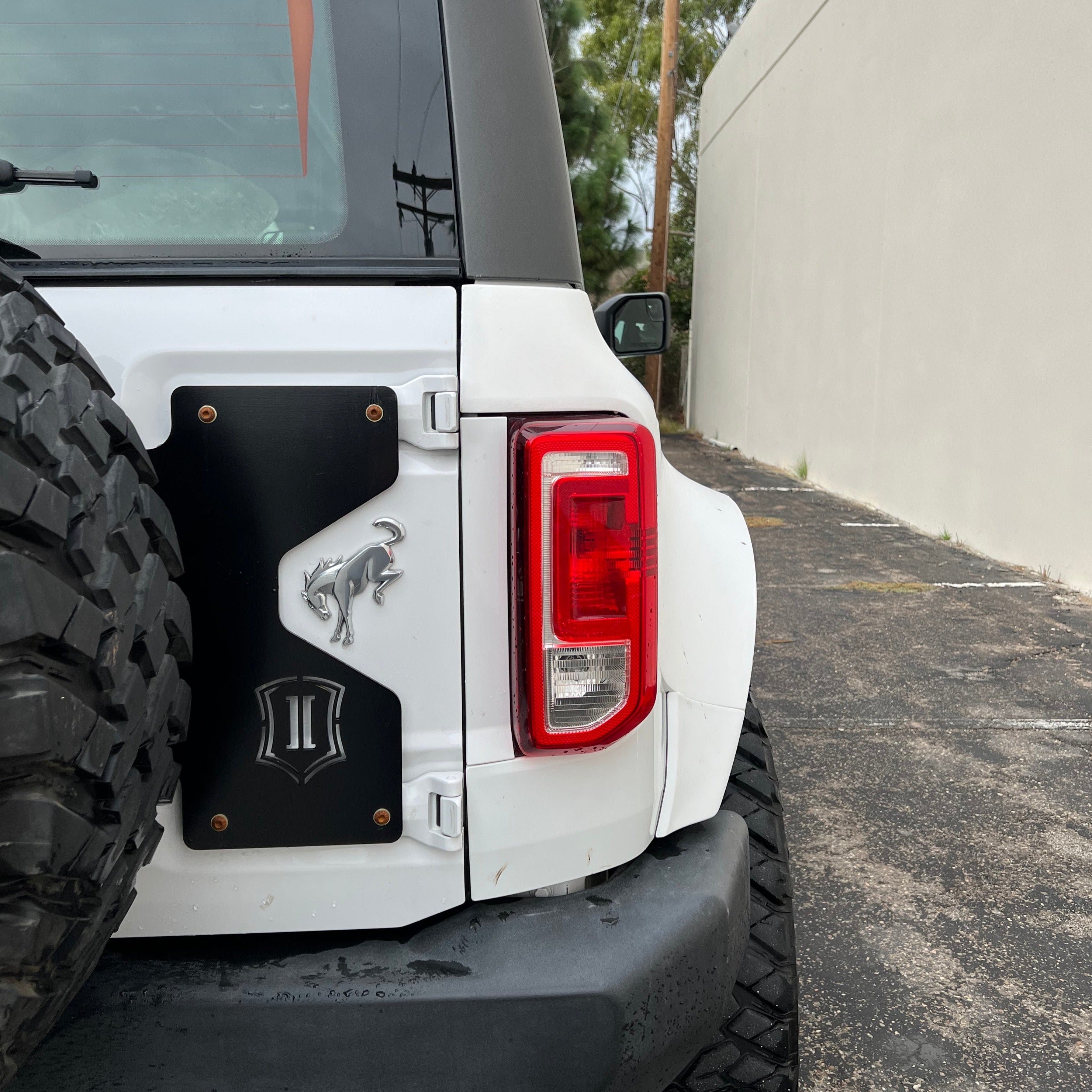 2021-2025 Ford Bronco 2-Door Rear Quarter Kit showcasing the rear design and taillight of the vehicle.