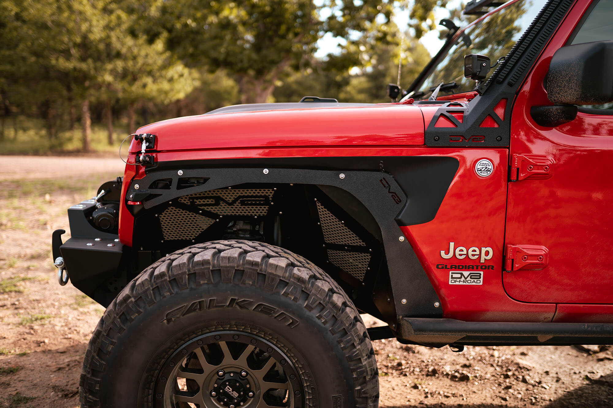 2018 2023 Jeep Wrangler JL JLU Gladiator JT Front Inner Fenders DV8 Offroad