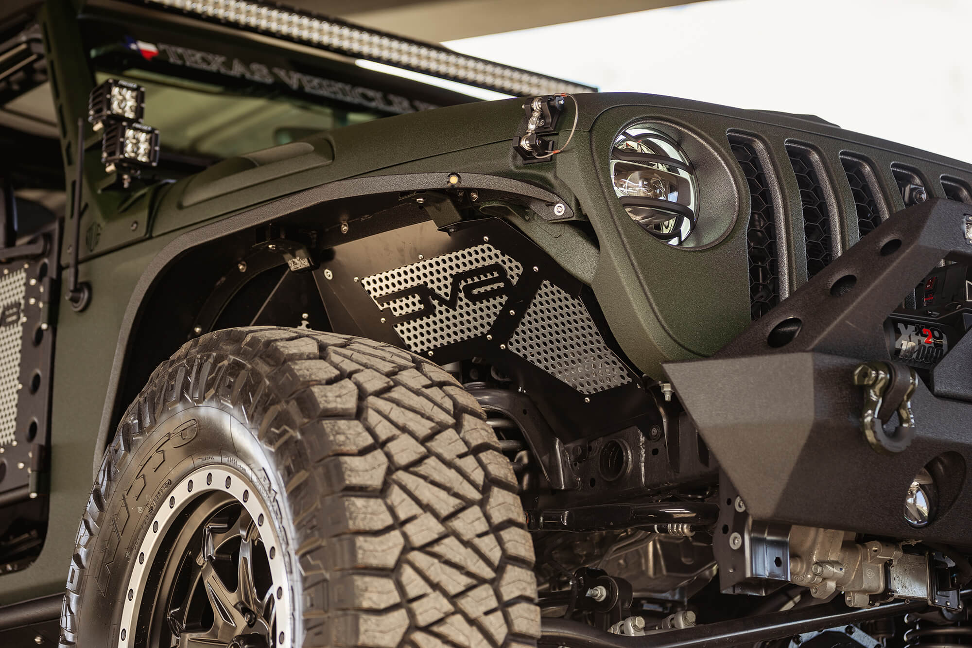 2018 2023 Jeep Wrangler JL JLU Gladiator JT Front Inner Fenders DV8 Offroad