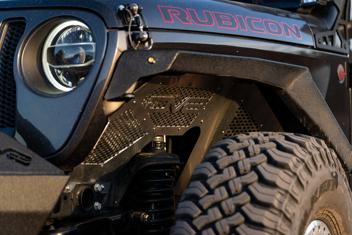 2018 2023 Jeep Wrangler JL JLU Gladiator JT Front Inner Fenders DV8 Offroad