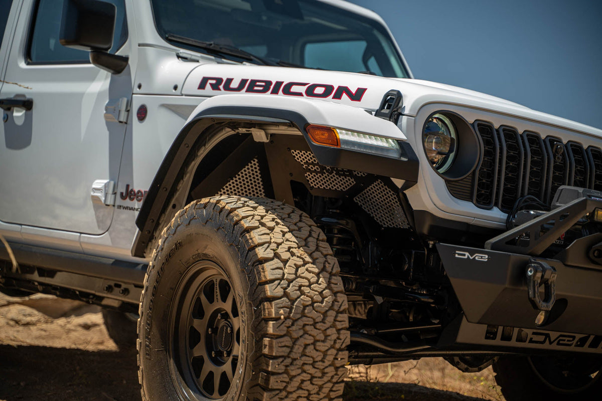 2018 2025 Jeep Wrangler JL JLU Gladiator JT Front Inner Fenders DV8 Offroad