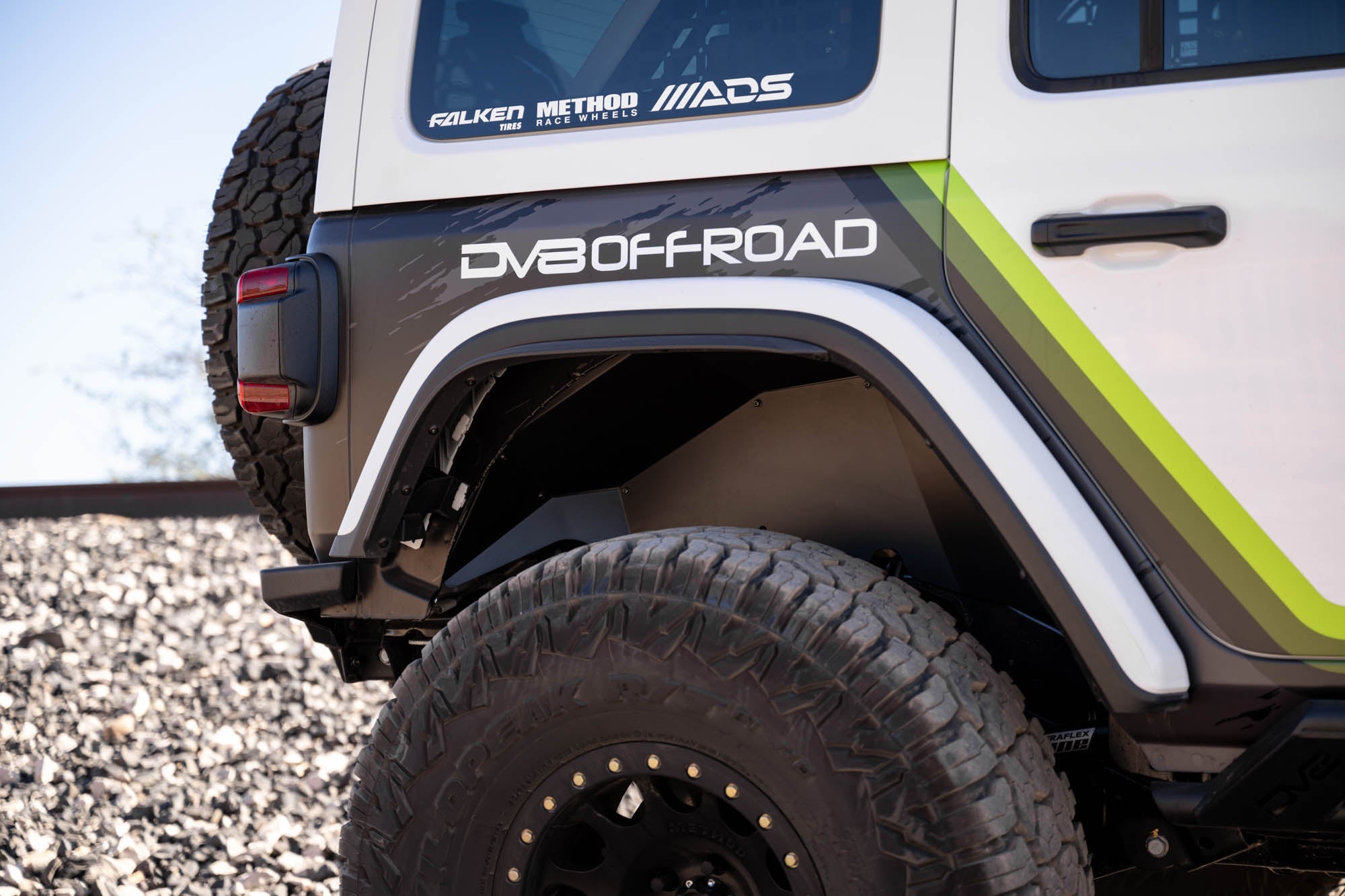 2018 2024 Jeep Wrangler JL JLU Rear Inner Fenders DV8 Offroad
