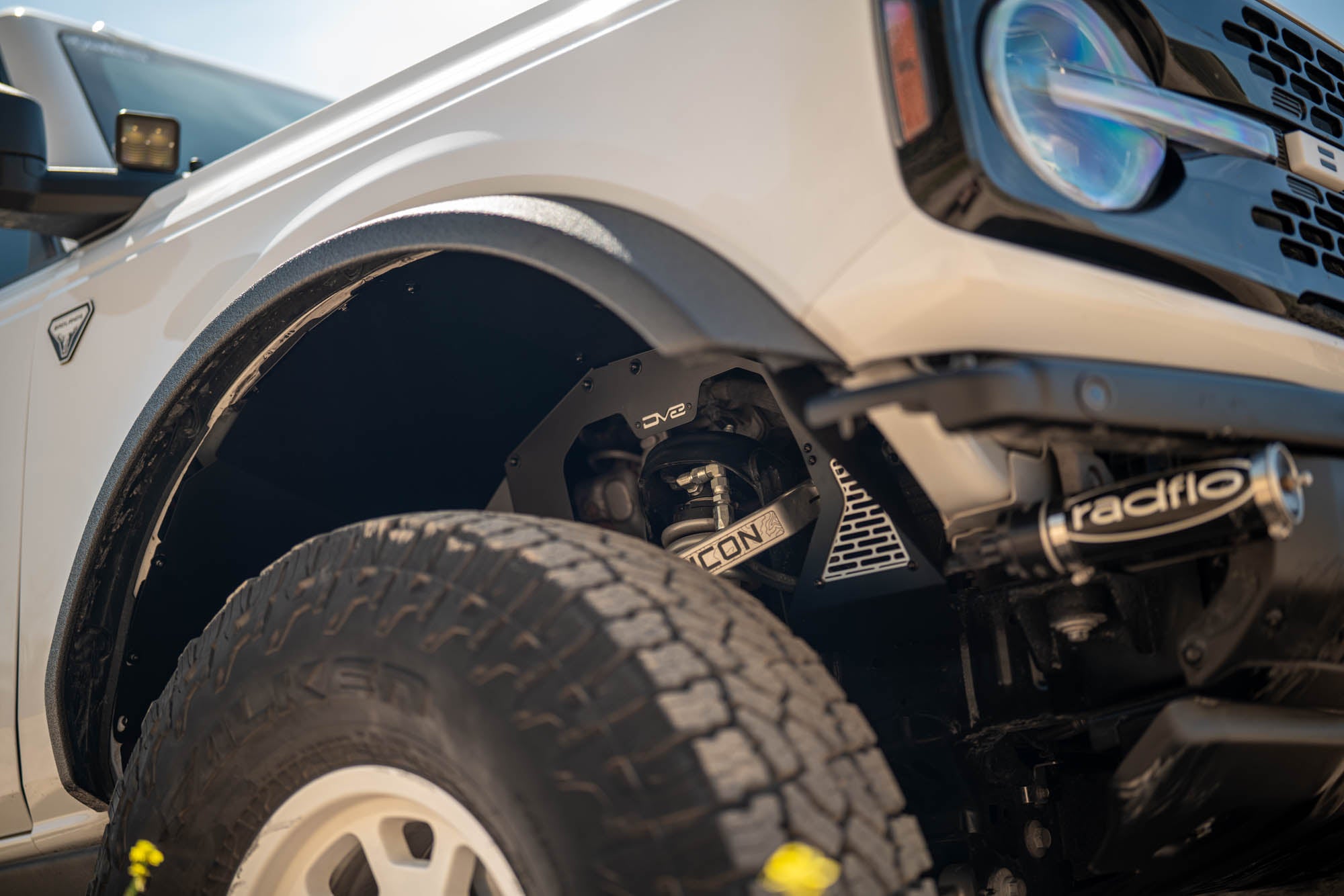 2021 2025 Ford Bronco Addictive Desert Designs Front Inner Fenders DV8 Offroad