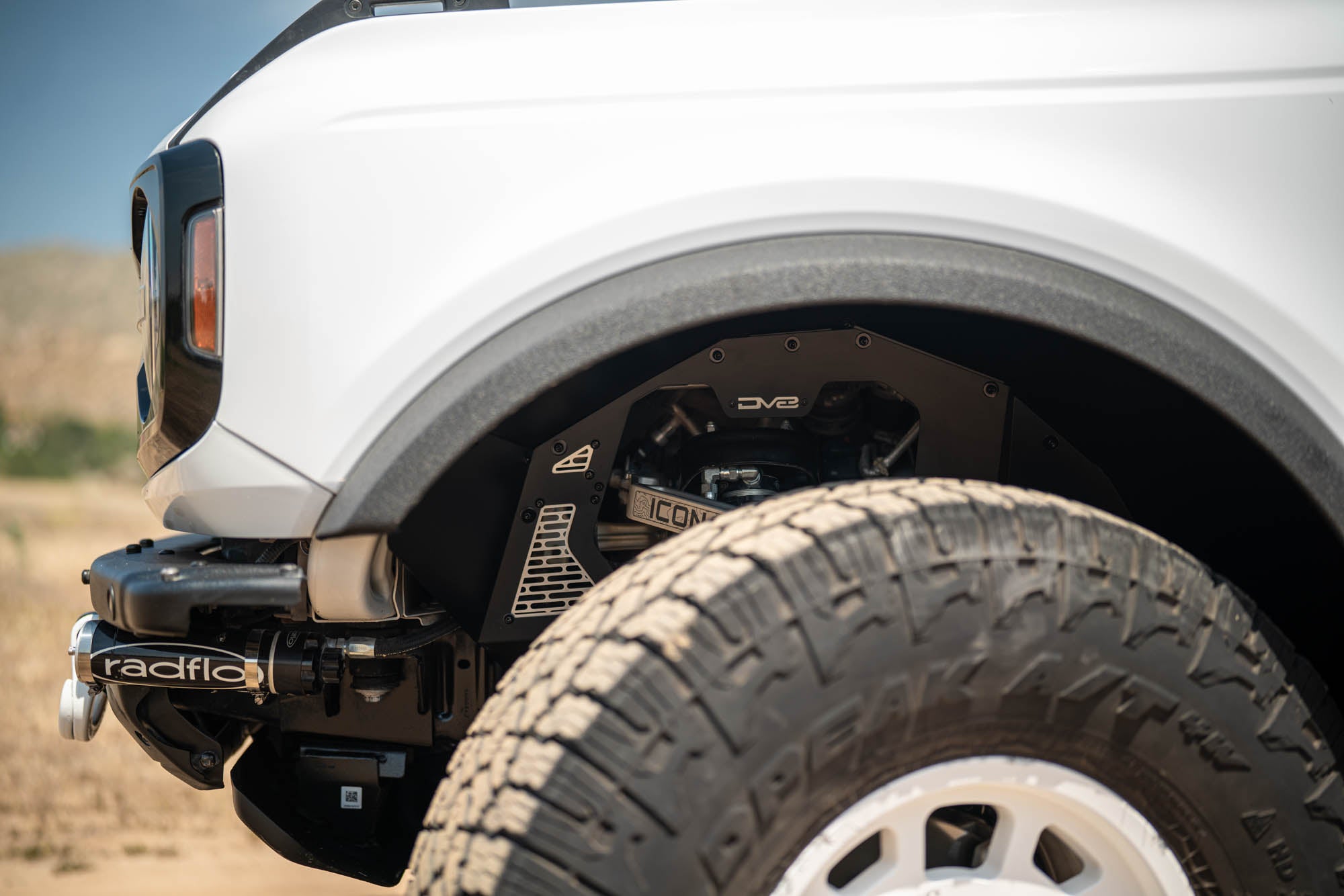 2021 2025 Ford Bronco Addictive Desert Designs Front Inner Fenders DV8 Offroad