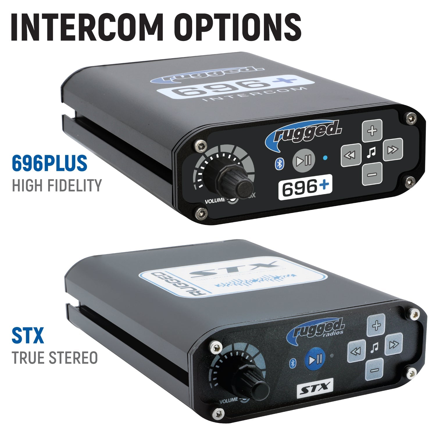 Yamaha YXZ 1000R Complete Communication Kit with Bluetooth Intercom and 2-Way Radio - 696 PLUS / G1 GMRS