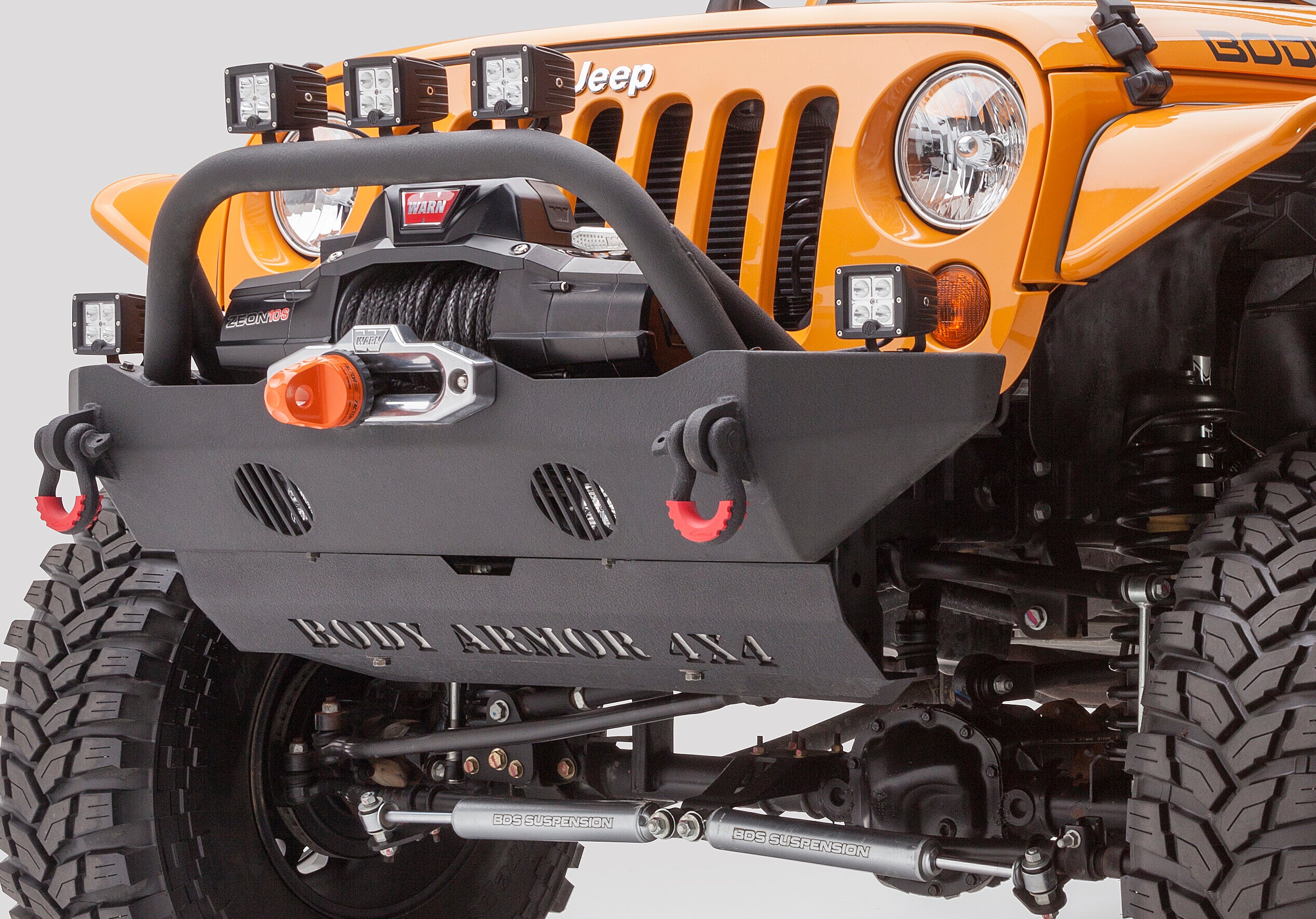 2007-2018 Jeep Wrangler JK Front Bumper Mid-Stubby Body Armor 4X4