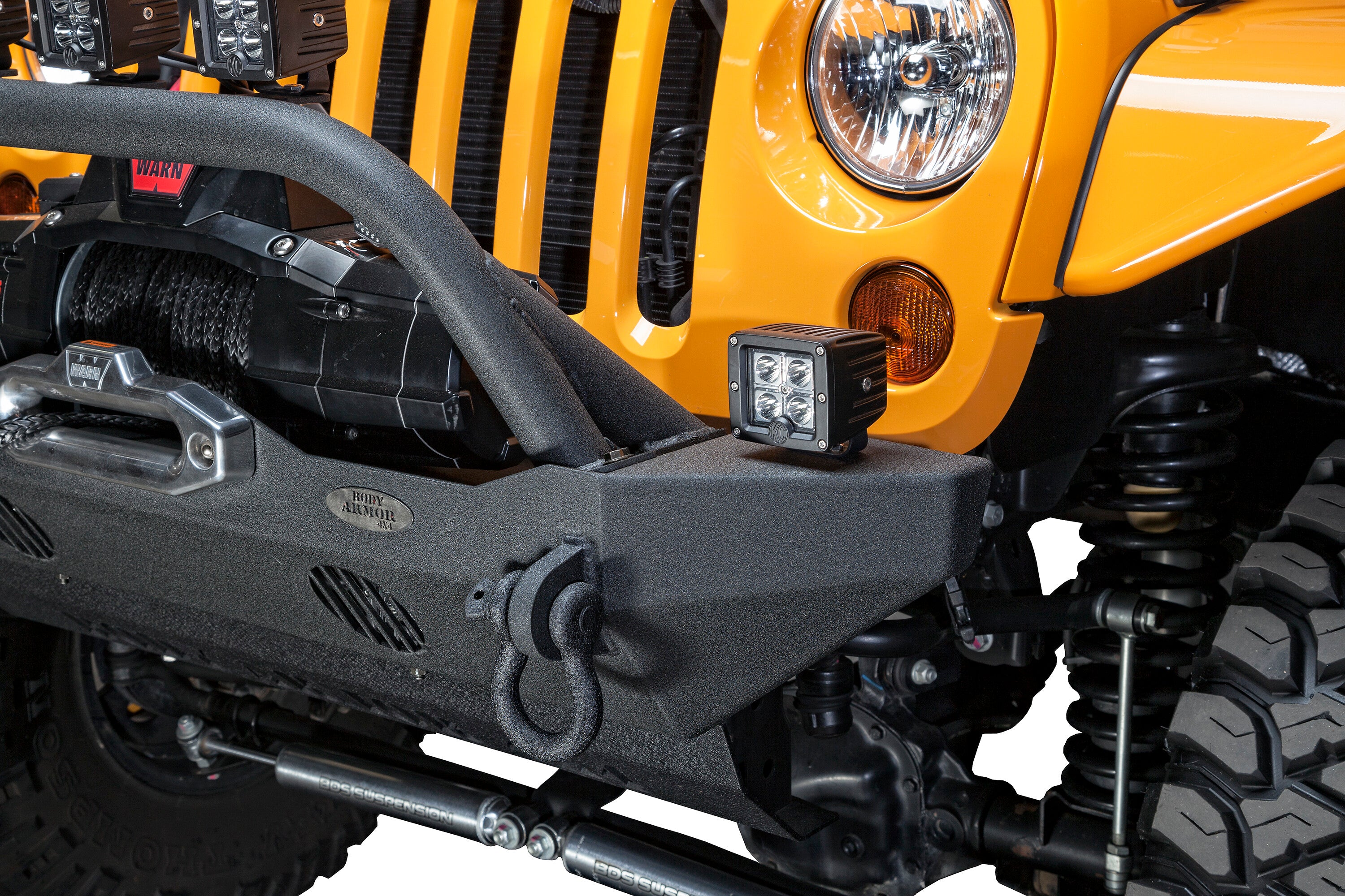 2007-2018 Jeep Wrangler JK Front Bumper Mid-Stubby Body Armor 4X4