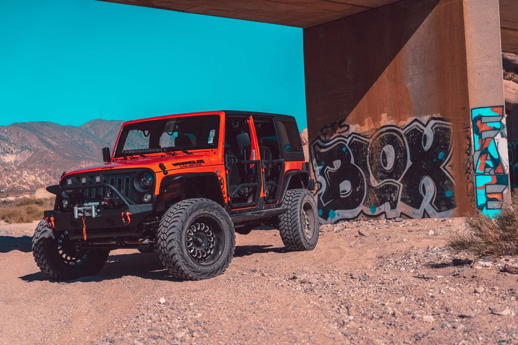 2007-2018 Jeep Wrangler JK Tube Doors Front, Pair Body Armor 4X4