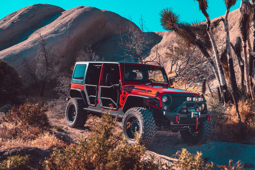 2007-2018 Jeep Wrangler JK Tube Doors Rear, Pair Body Armor 4X4
