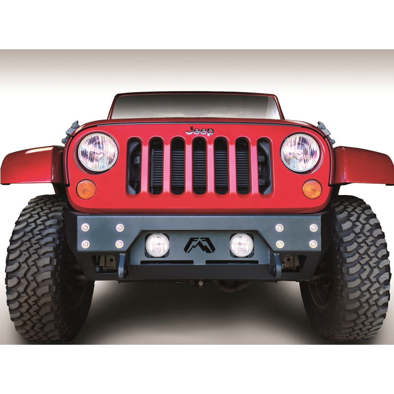 Fab Fours FMJ Stubby Winch Front Bumper Model JK07-B1855-1