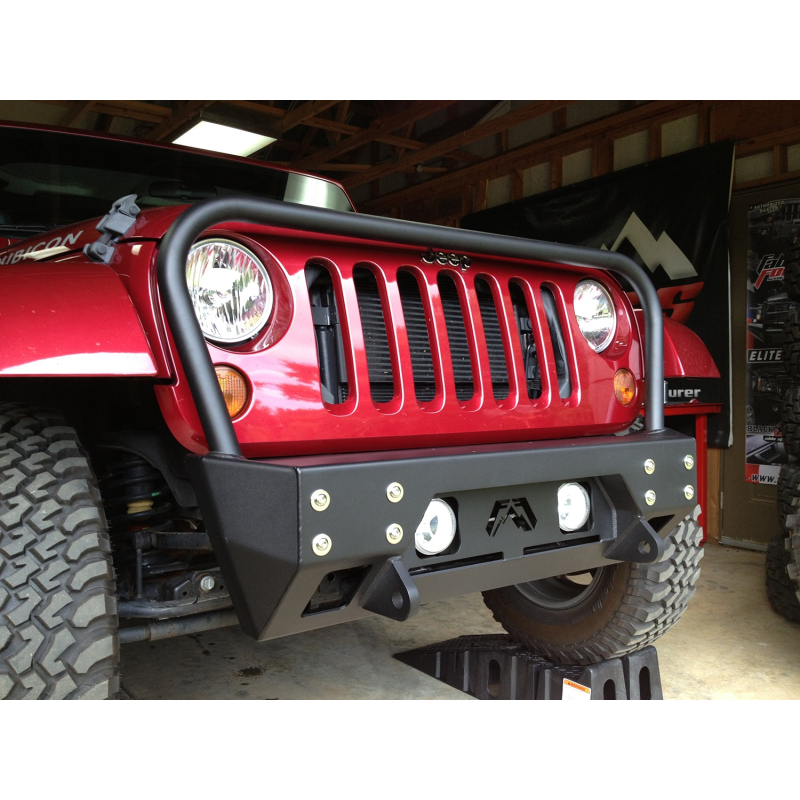 Fab Fours FMJ Stubby Winch Front Bumper Model JK07-B1856-1