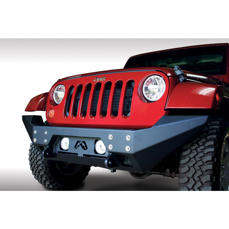 Fab Fours FMJ Full Width Winch Front Bumper w/ Grille Guard Model JK07-B1857-1